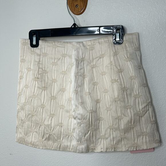 $315 Revolve Miscreants Hayle Mini Skirt in Ivory NEW Size 8 - Picture 5 of 11